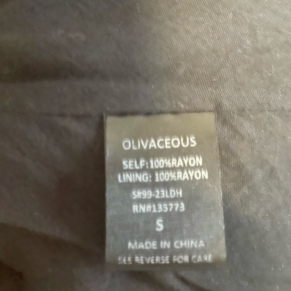 Olivaceous animal print v-neckline spaghetti straps slip dress. Size small - Picture 10 of 11